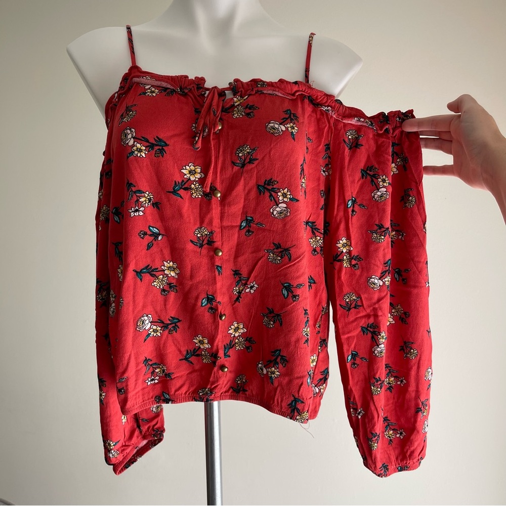 Mason & Belle Cold Shoulder Top